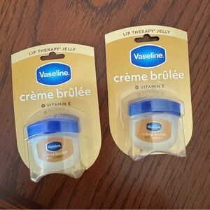 Vaseline Creme Brulee For Deliciously Kissable Lips 0.25Oz Each ( Pack 2 )